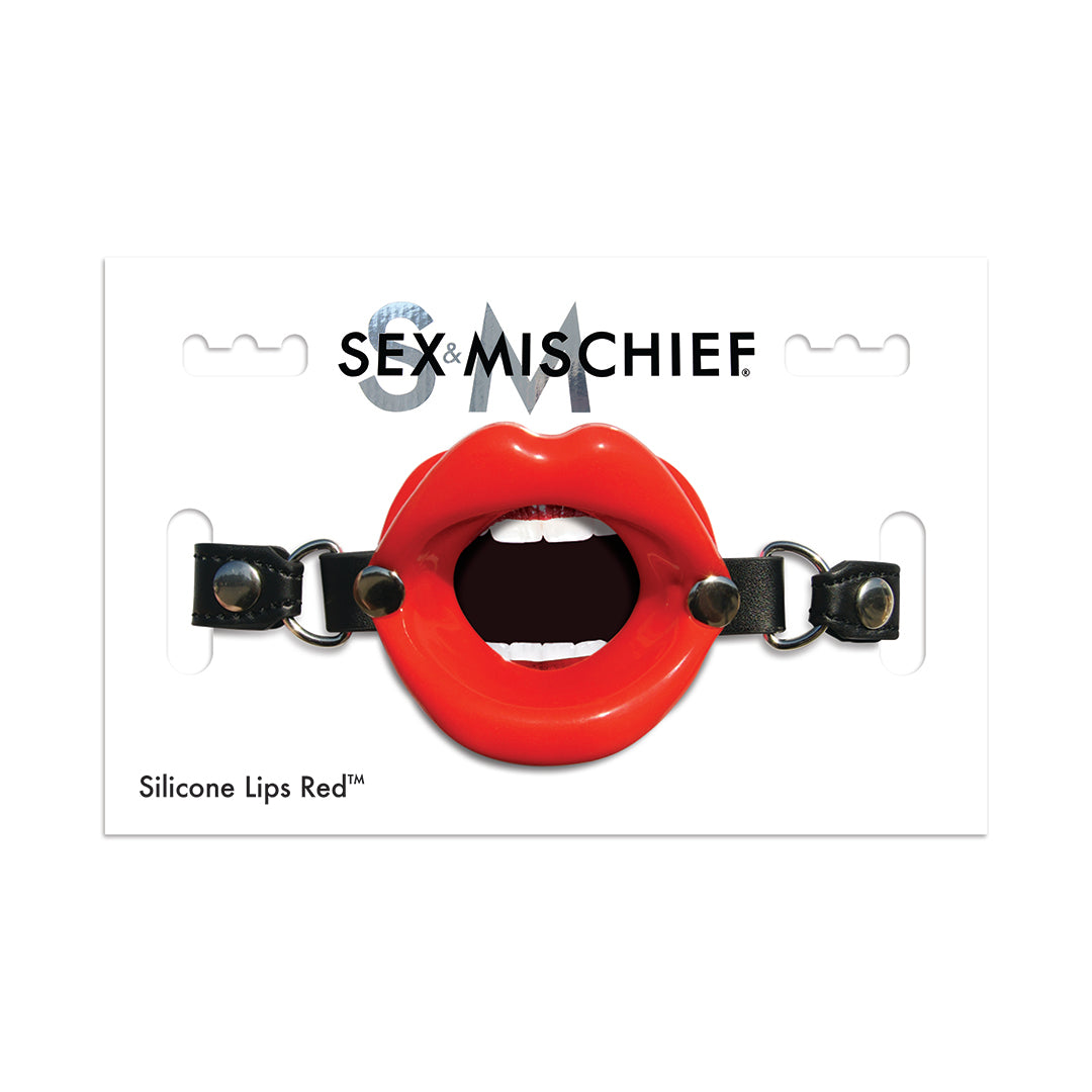 S&M - SILICONE RED LIPS GAG