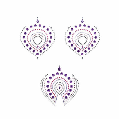 BIJOUX INDISCRETS - PURPLE AND SILVER BODY DECORATIONS