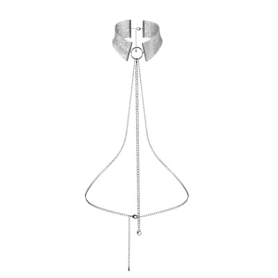 DESIR METALLIQUE - COLLARE MAGLIE METALLICHE ARGENTO