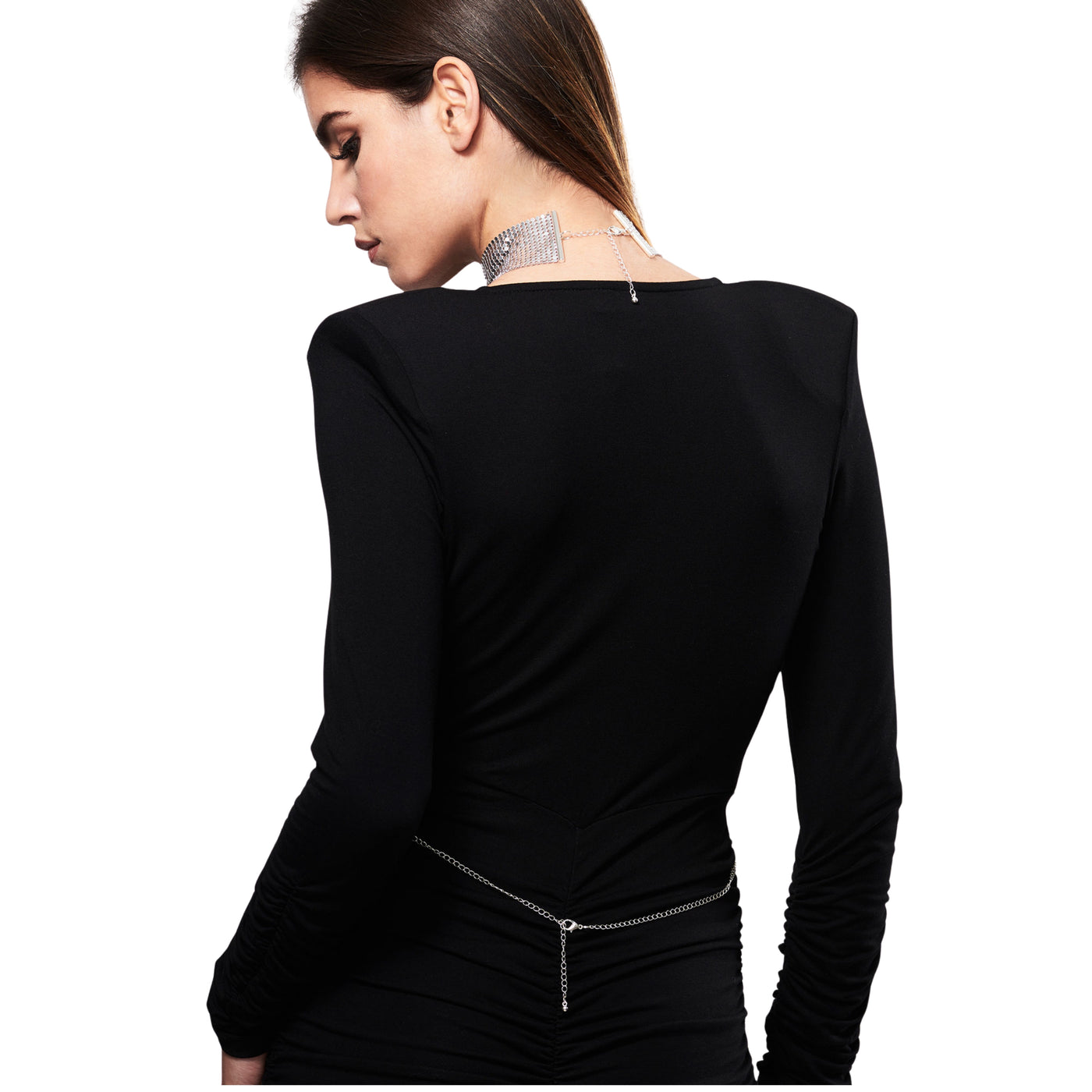 DESIR METALLIQUE - COLLARE MAGLIE METALLICHE ARGENTO