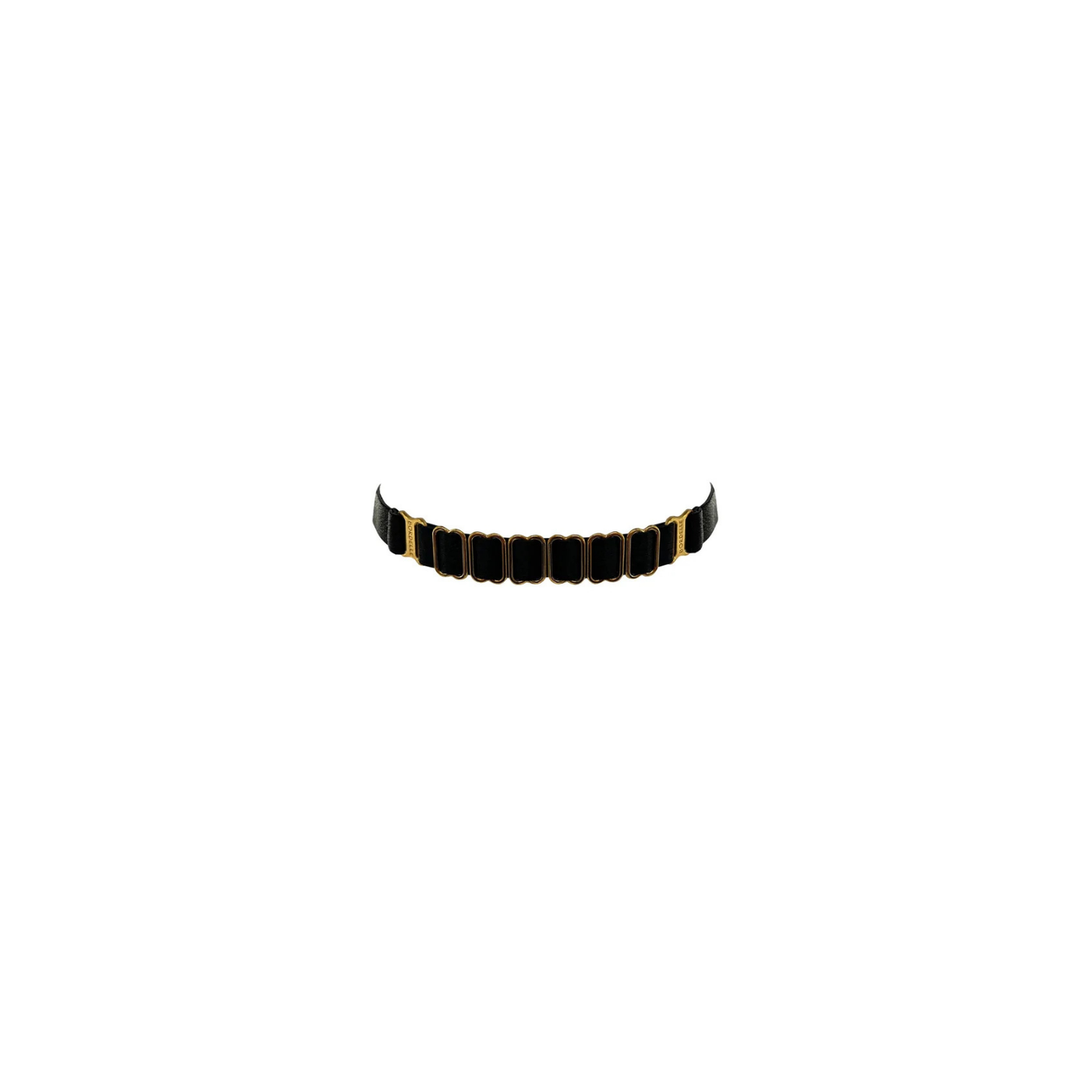 BORDELLE - FINE COLLAR WITH 24K BLACK SLIDERS