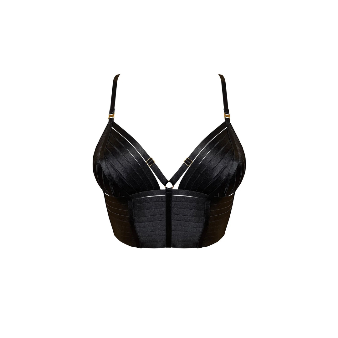 BORDELLE - BUSTIER REGOLABILE NERO