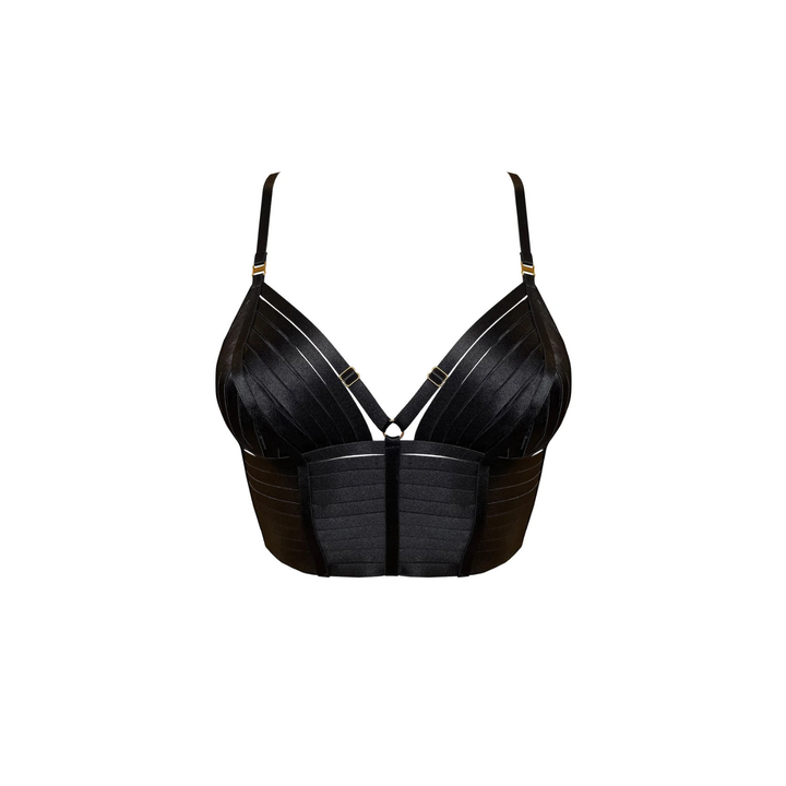 BORDELLE - BUSTIER REGOLABILE NERO