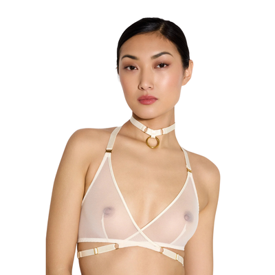 BORDELLE - CREAM RING COLLAR