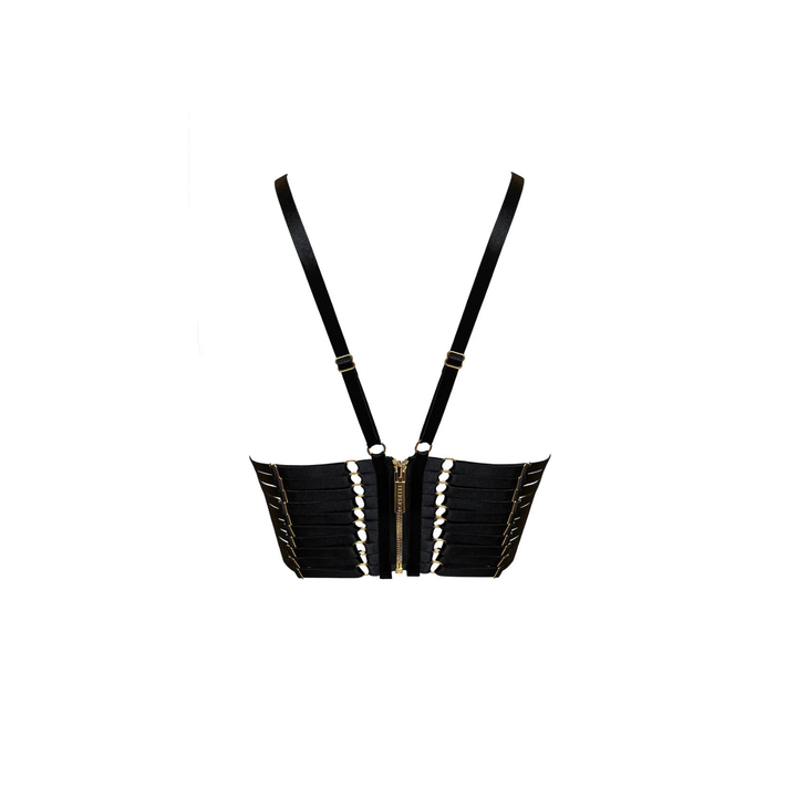 BORDELLE - BUSTIER REGOLABILE NERO