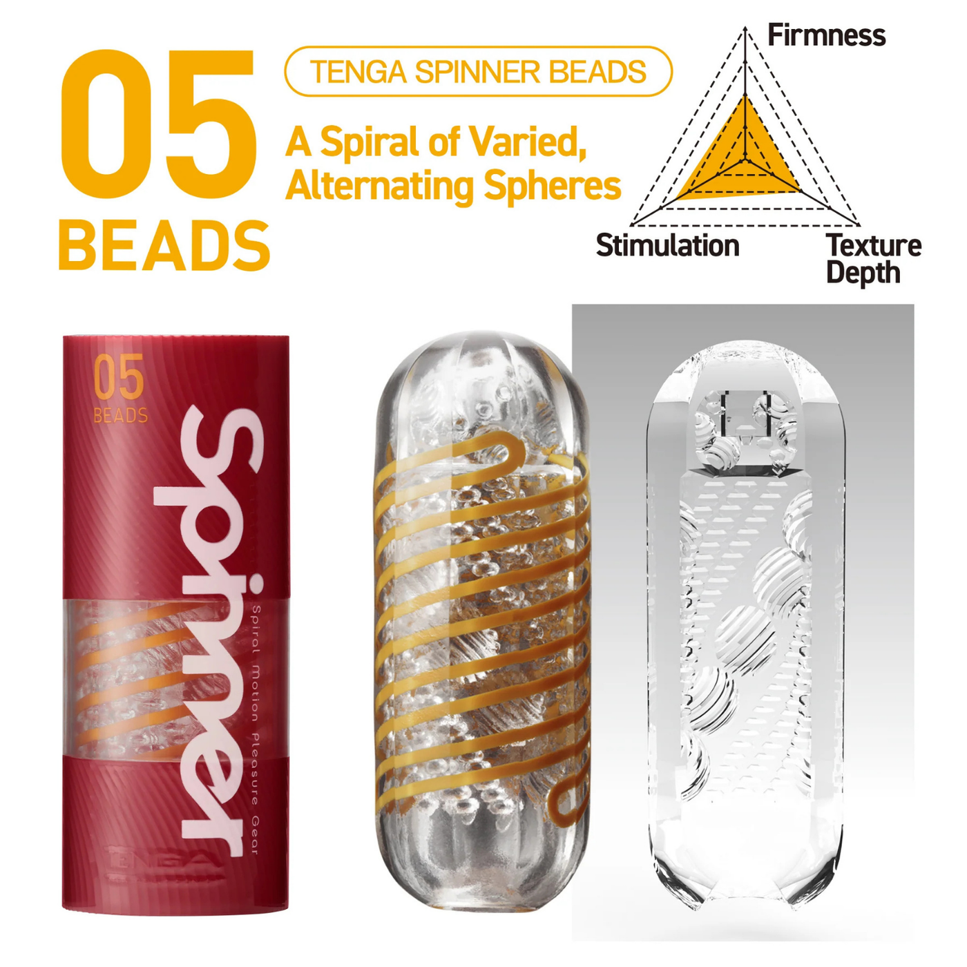 TENGA - SPINNER MASTURBATORE UOMO BEADS 05