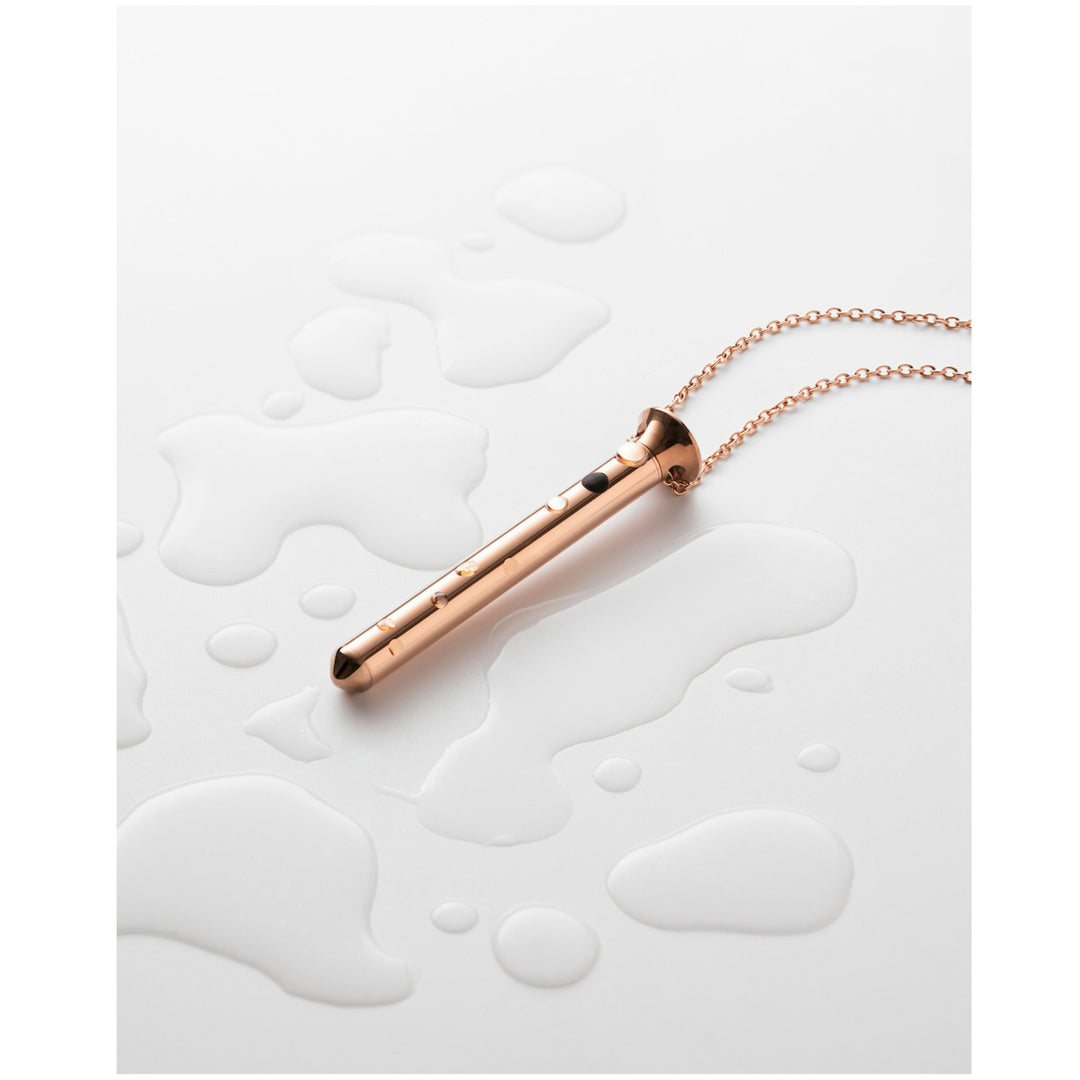 CRAVE - VESPER MINI VIBRATOR NECKLACE ROSE GOLD