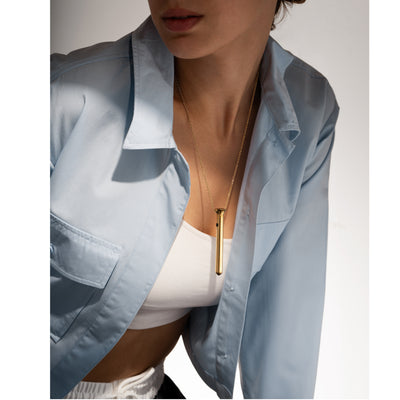 CRAVE - VESPER MINI COLLANA VIBRATORE ARGENTO