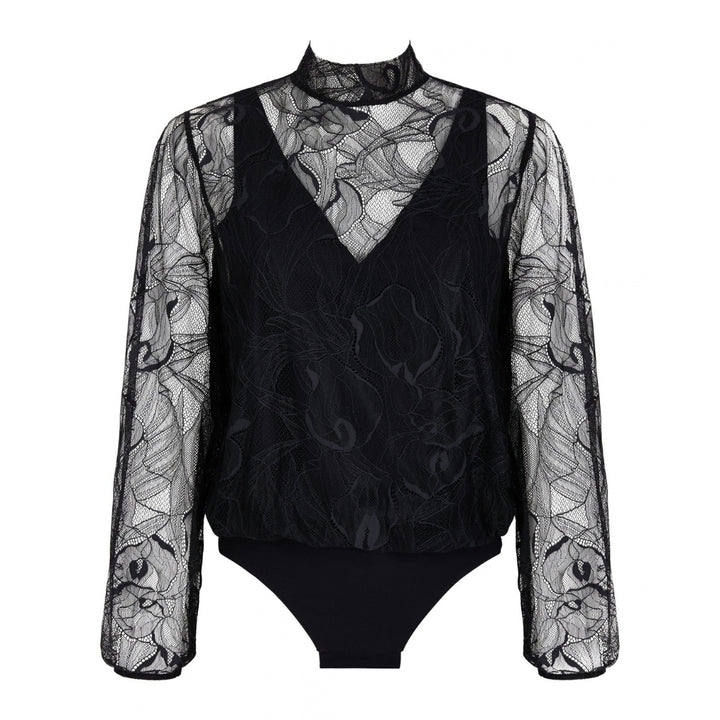 AUBADE - BODY MANICHE LUNGHE NERO