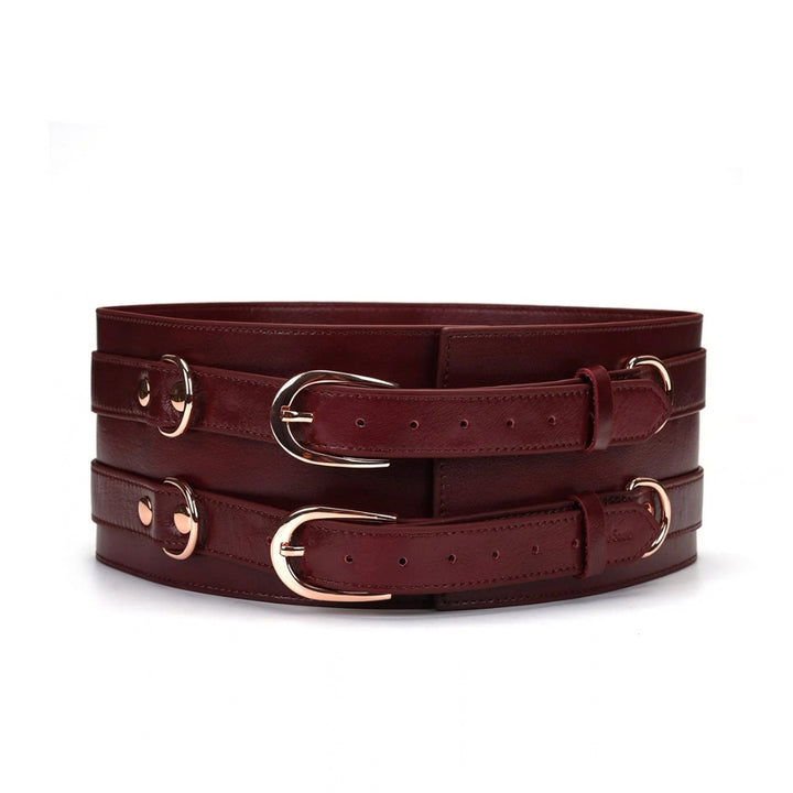 LIEBE SEELE - WINE RED CINTURA IN PELLE BORDEAUX