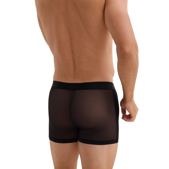 AUBADE - BOXER TRASPARENTE NERO