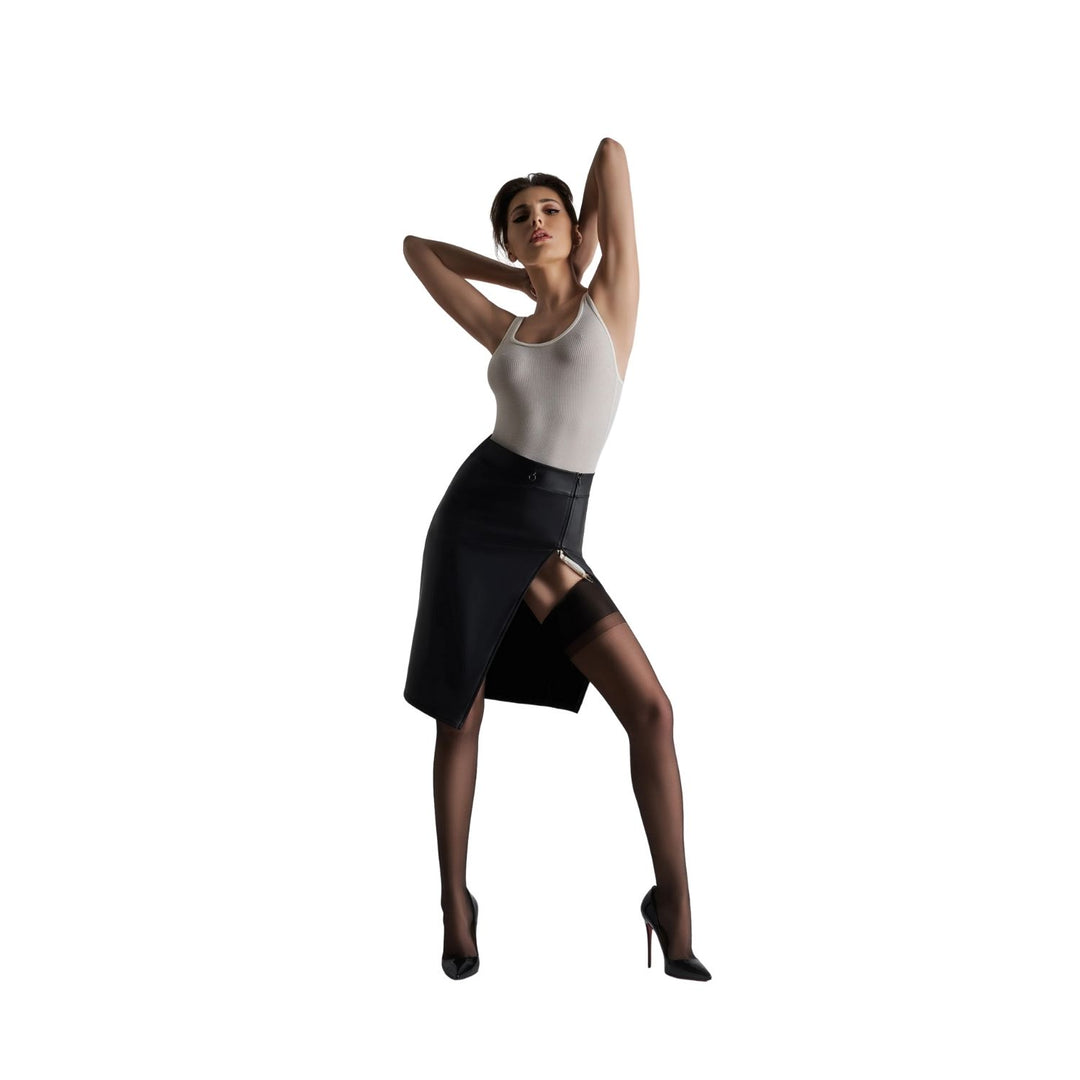 MAISON CLOSE - CALZE DA REGGICALZE CON RIGA