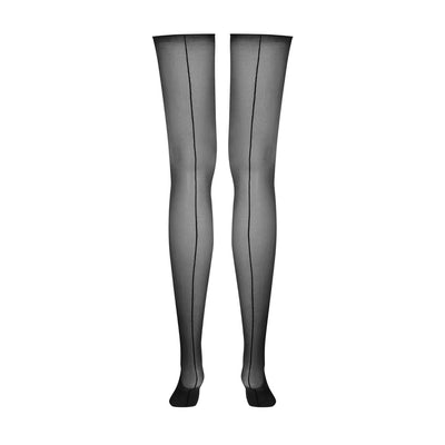 MAISON CLOSE - CALZE DA REGGICALZE CON RIGA
