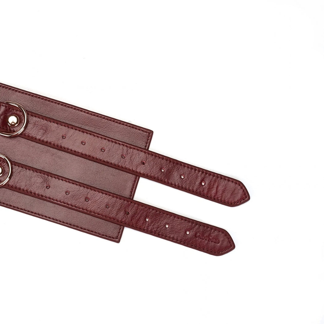 LIEBE SEELE - WINE RED CINTURA IN PELLE BORDEAUX
