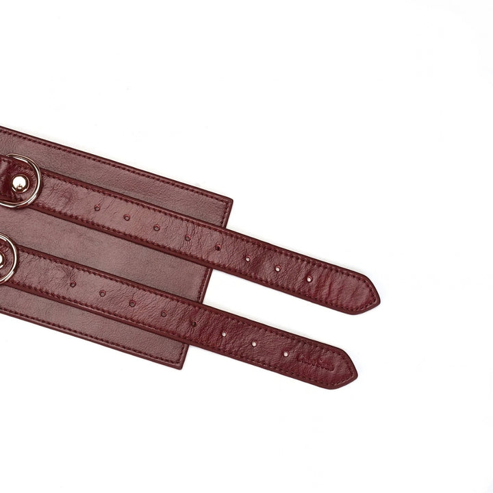 LIEBE SEELE - WINE RED CINTURA IN PELLE BORDEAUX