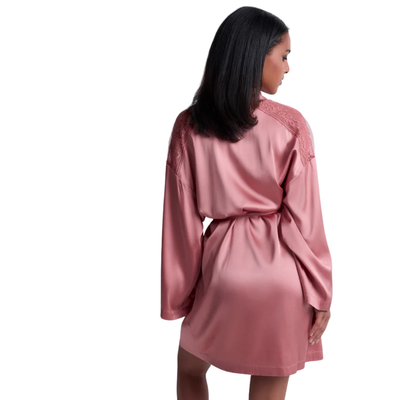 AUBADE - MIDNIGHT WHISPER KIMONO ROSA
