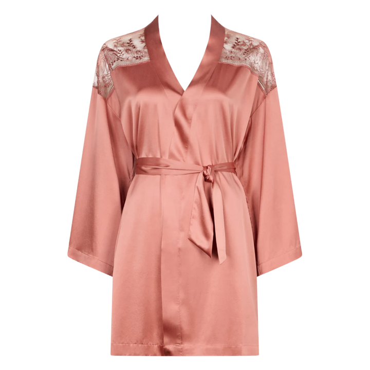 AUBADE - MIDNIGHT WHISPER KIMONO PINK
