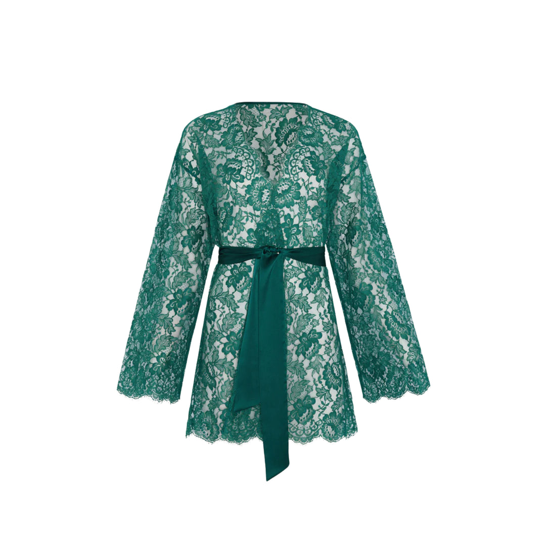 COCO DE MER - AVANI KIMONO IN PIZZO