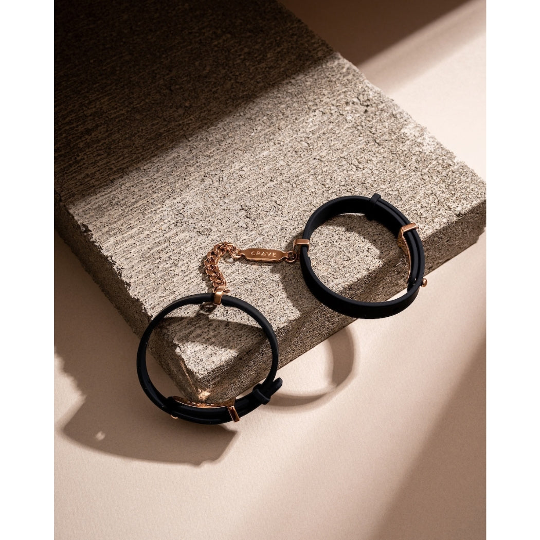 CRAVE - BRACCIALI IN SILICONE PLACCATE ORO 24KT