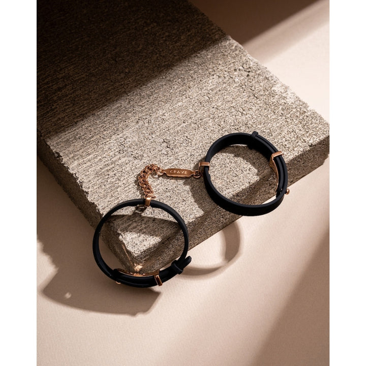 CRAVE - BRACCIALI IN SILICONE PLACCATE ORO 24KT