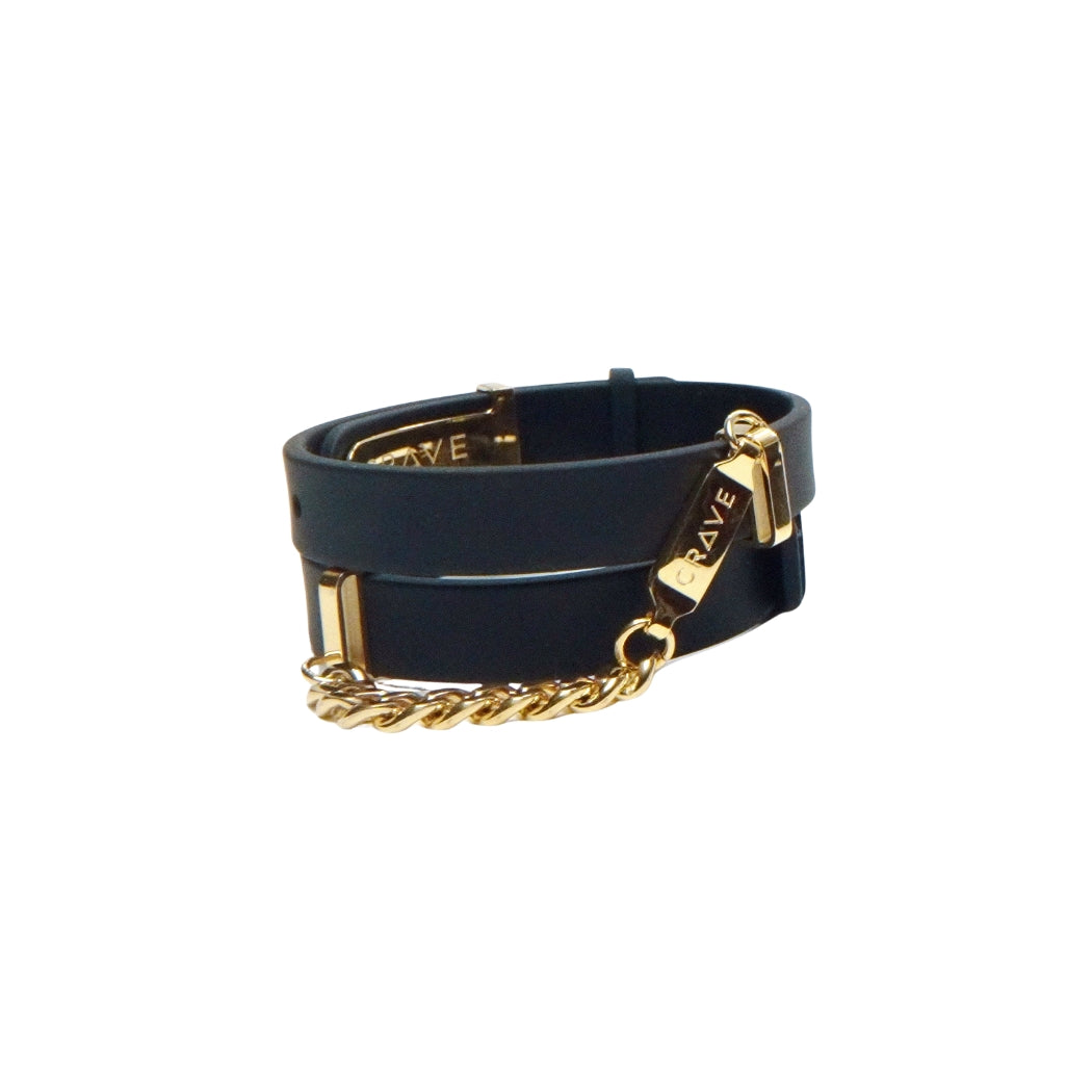 CRAVE - BRACCIALI IN SILICONE PLACCATE ORO 24KT