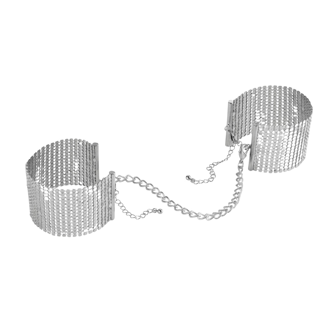 METALLIC DESIRE - SILVER METAL MESH HANDLE