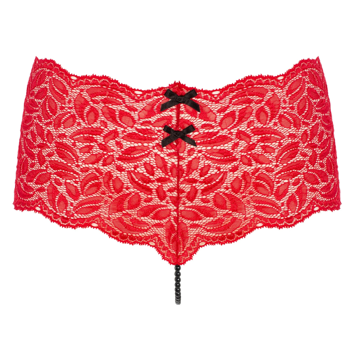 BRACLI - FLAME PARIS MUTANDA CON PERLE ROSSA