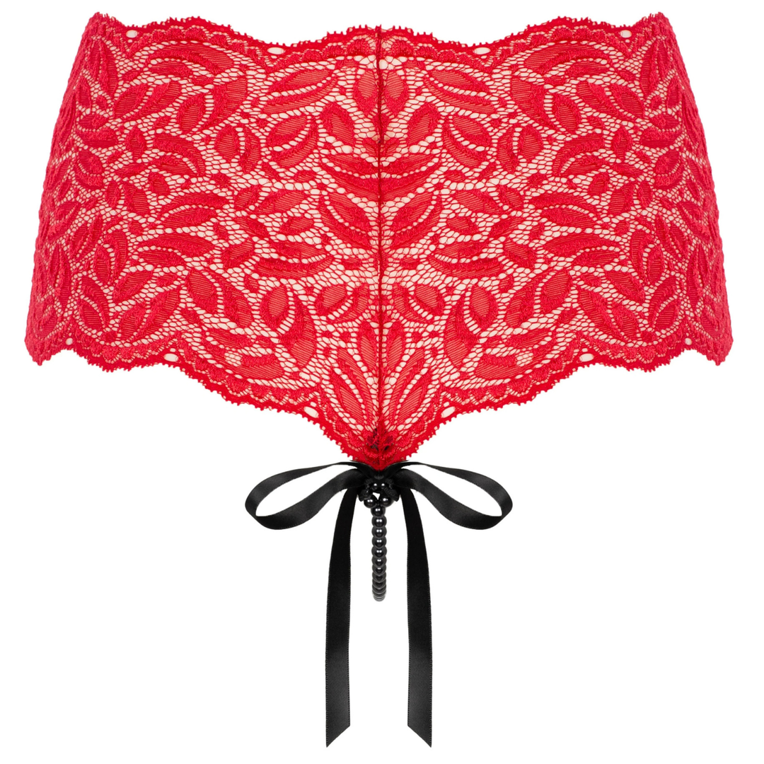 BRACLI - FLAME PARIS MUTANDA CON PERLE ROSSA