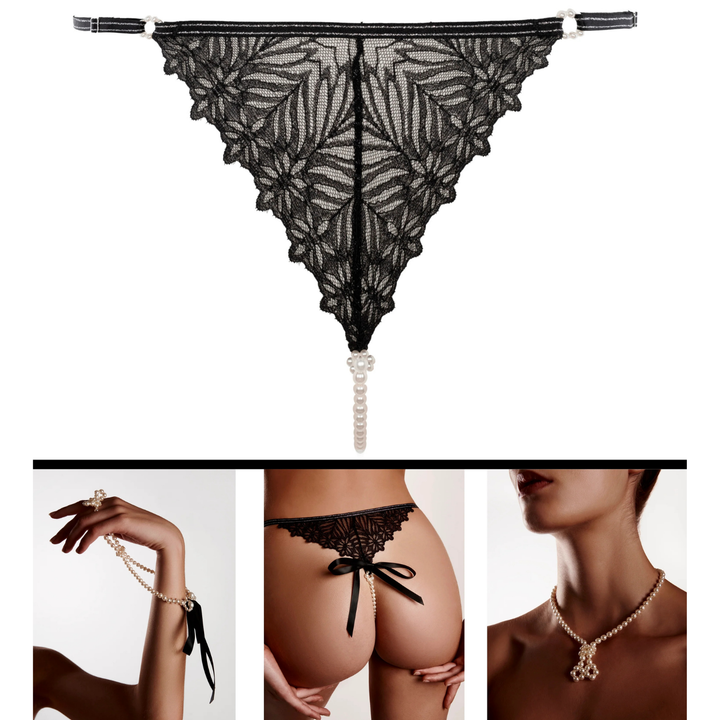 BRACLI - DESTINOS TANGA CON PERLE