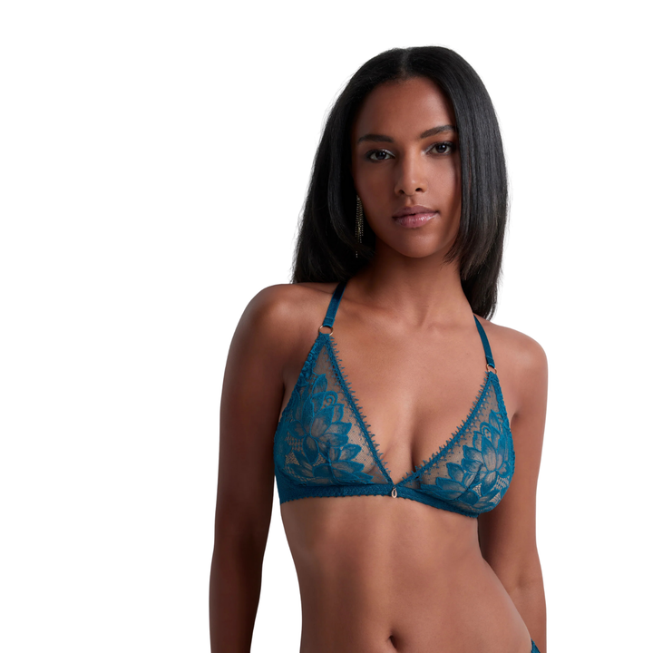 AUBADE - FLAWLESS LOVE TRIANGLE BRA BLUE