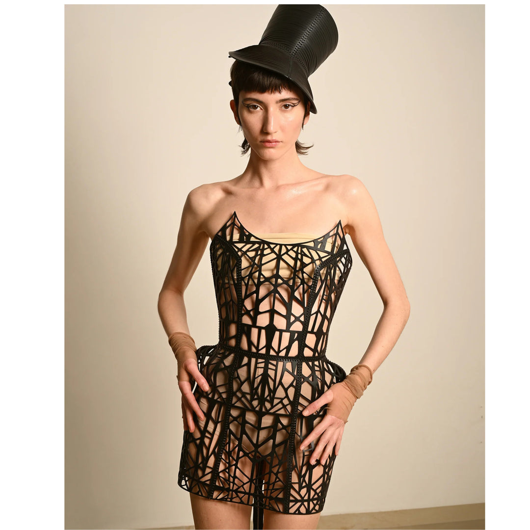 0770 - CATHEDRAL LEATHER DRESS