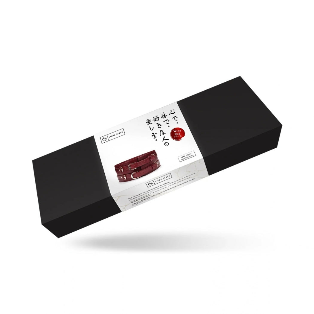 LIEBE SEELE - WINE RED CINTURA IN PELLE BORDEAUX