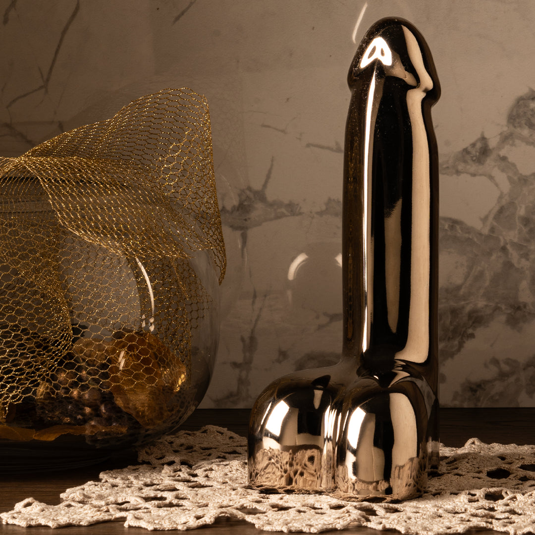 LUI - SOPRAMMOBILE IN CERAMICA ARGENTO FALLO IN LOVE