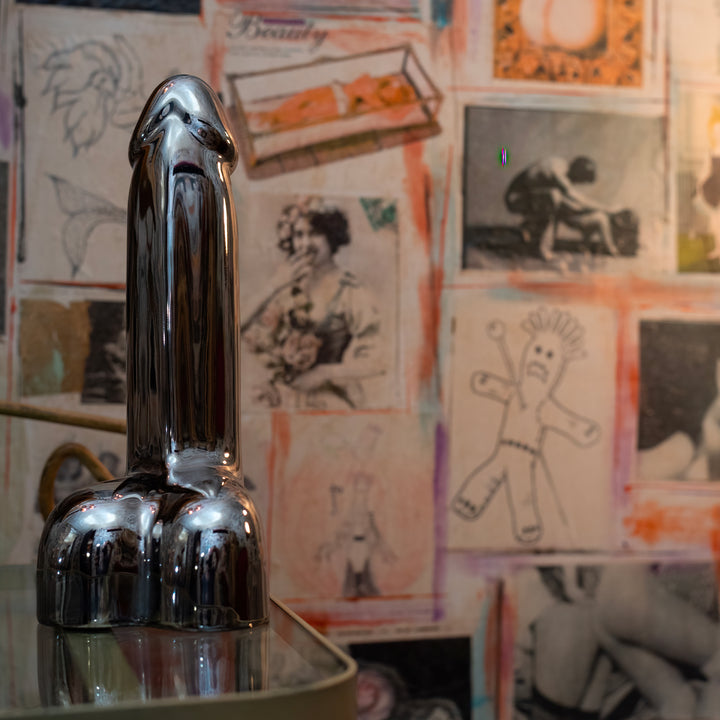 LUI - SOPRAMMOBILE IN CERAMICA ARGENTO FALLO IN LOVE