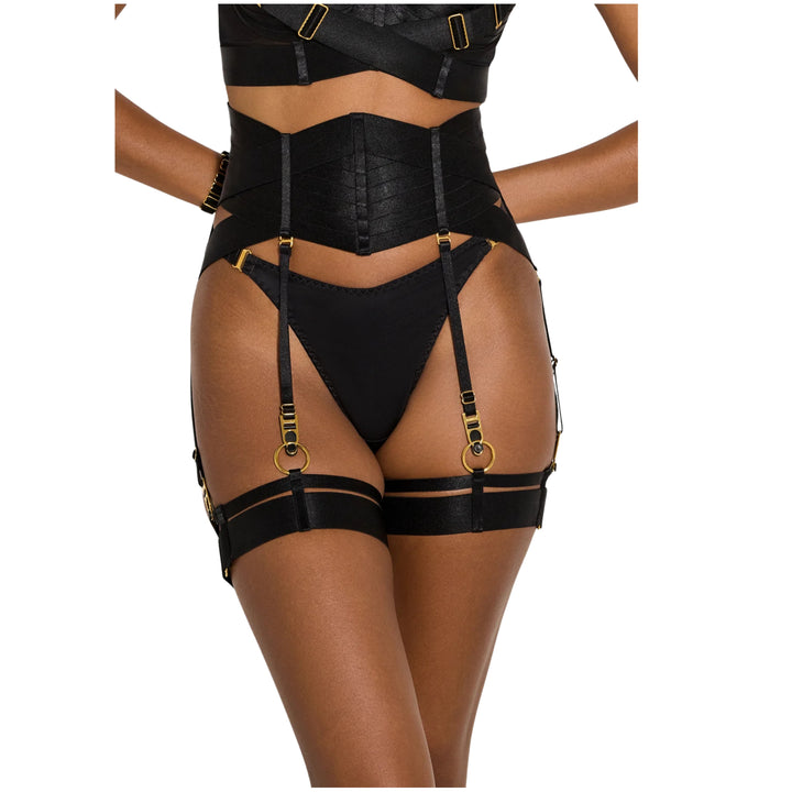 BORDELLE - SET DI GIARRETTIERE NERE