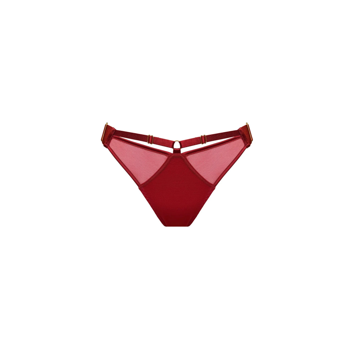 BORDELLE - SIGNATURE MESH BRIEF BURNT RED