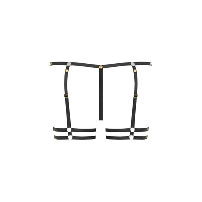 MAISON CLOSE - MINI THONG WITH SUSPENDER STRAPS