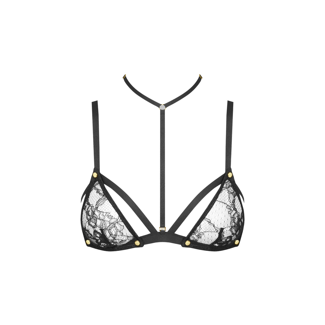 MAISON CLOSE - REGGISENO TRIANGOLO CON HARNESS