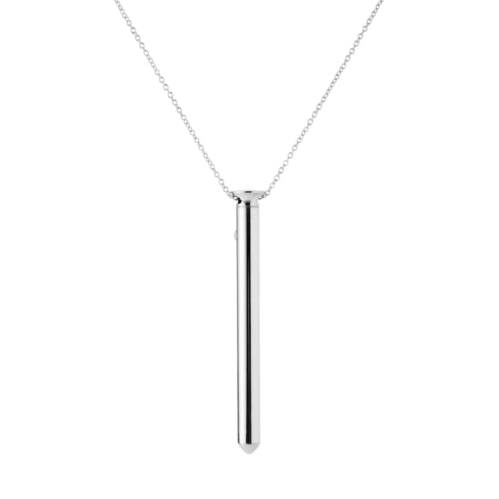 CRAVE - VESPER VIBRATOR NECKLACE SILVER
