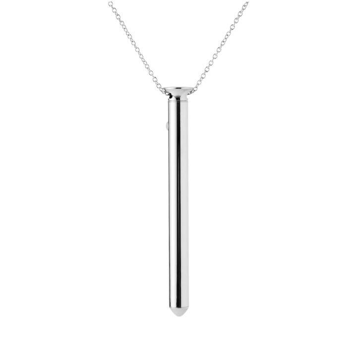 CRAVE - VESPER VIBRATOR NECKLACE SILVER