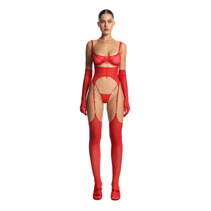ANOESES - IMANI REGGICALZE ROSSE