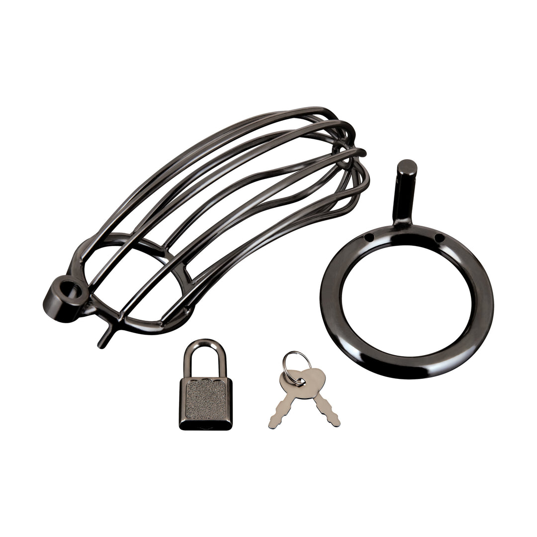 BLUE LINE - GABBIA DI CASTITA' IN ACCIAIO