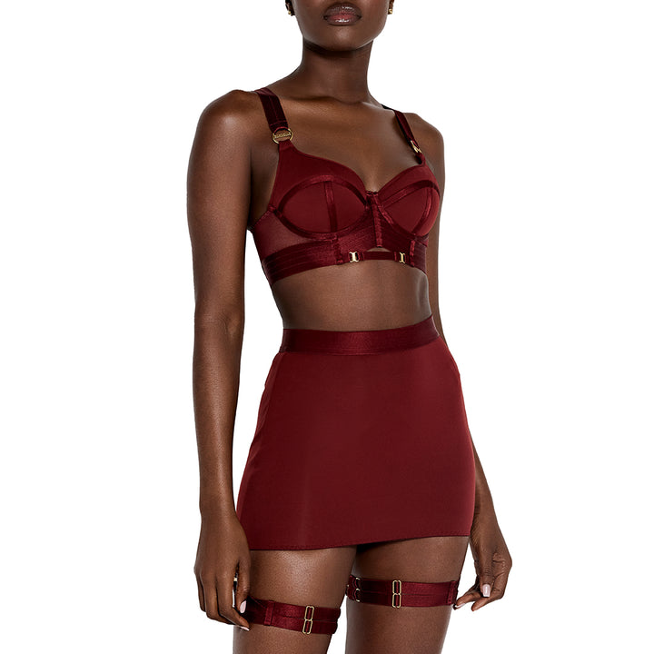 BORDELLE - SYRA REGGISENO BUSTIER MORELLO