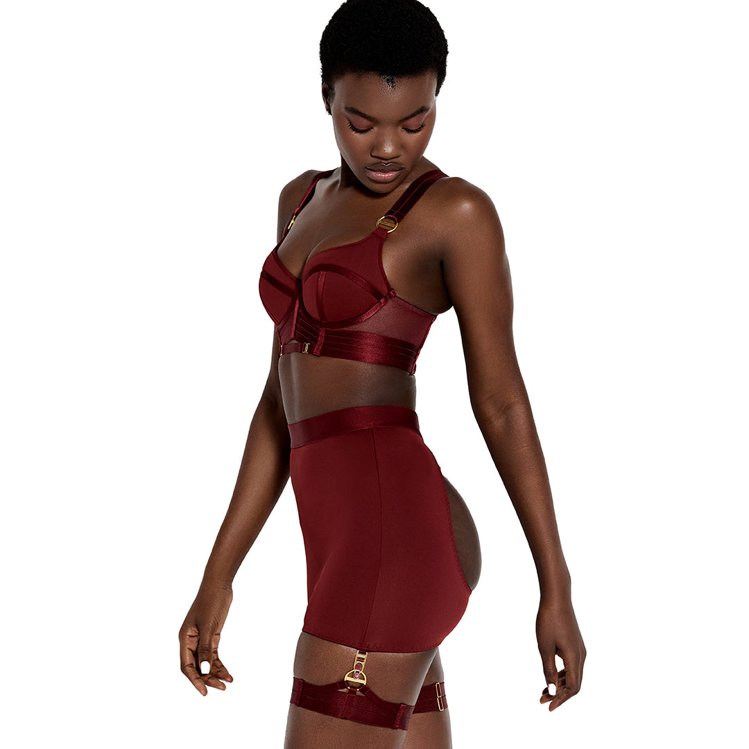 BORDELLE - SYRA REGGISENO BUSTIER MORELLO