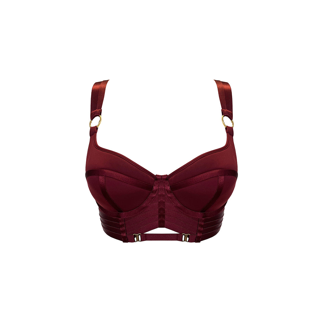 BORDELLE - SYRA REGGISENO BUSTIER MORELLO