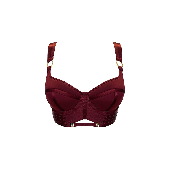 BORDELLE - SYRA REGGISENO BUSTIER MORELLO