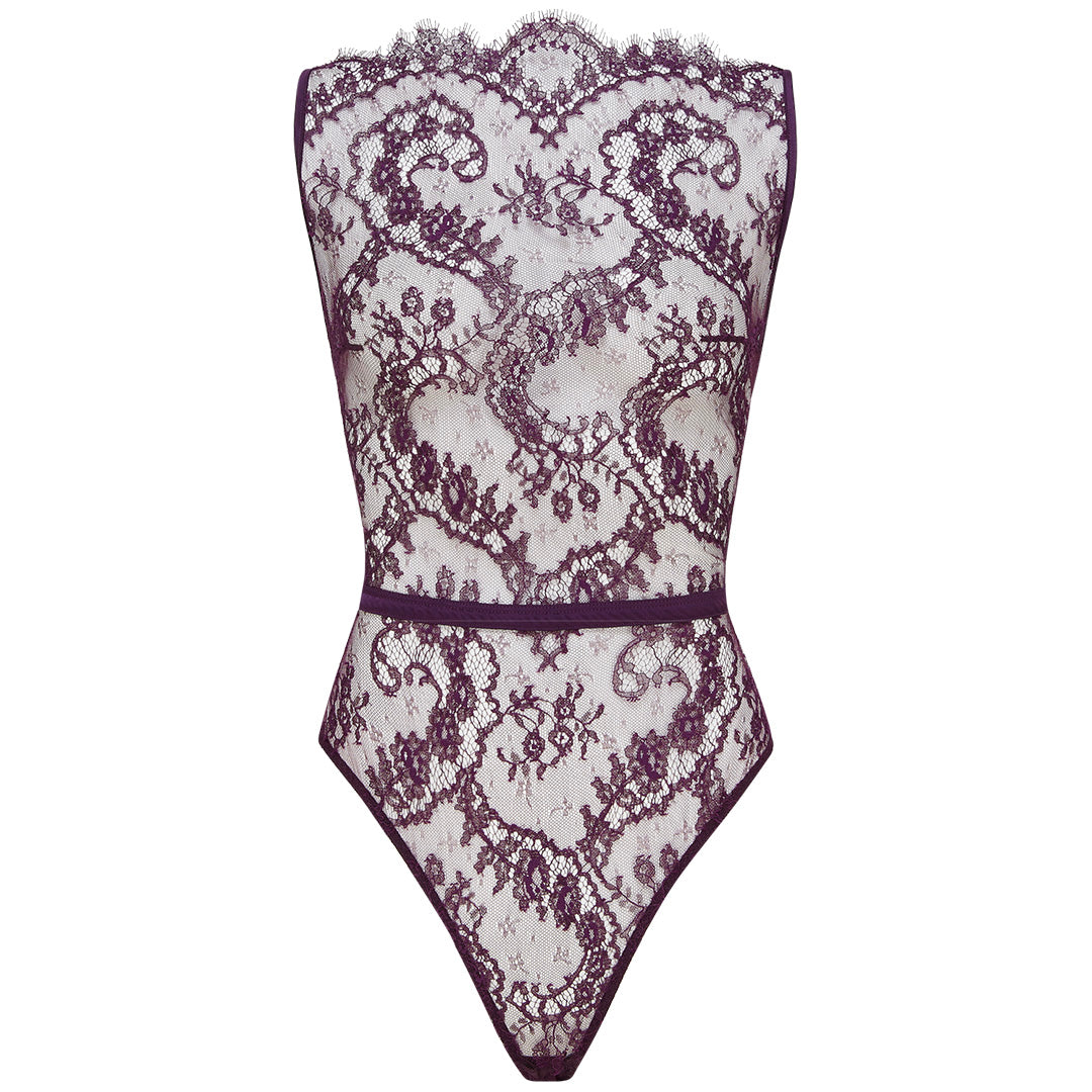 COCO DE MER - LUNARIA BODYSUIT IN PIZZO