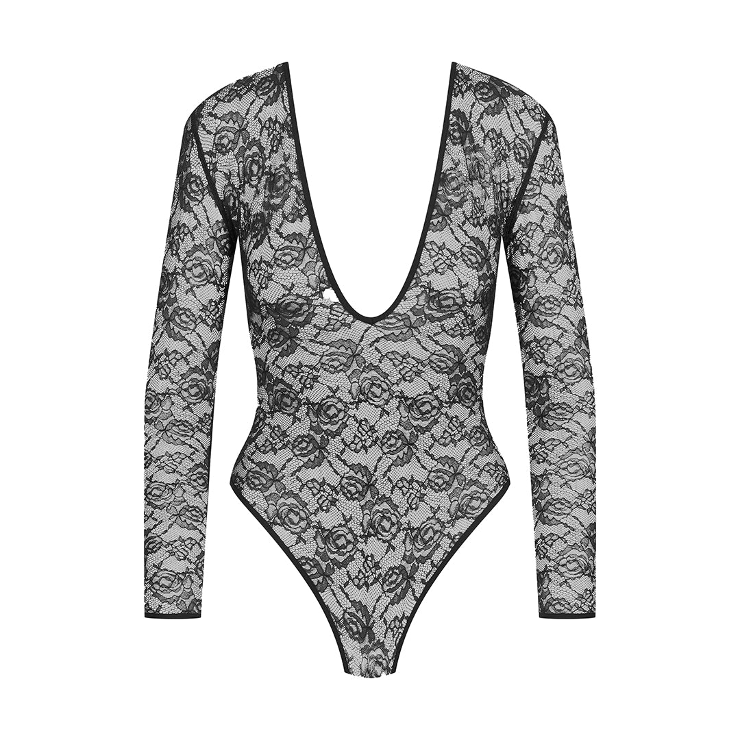 MAISON CLOSE - BODY CON SCOLLO A V