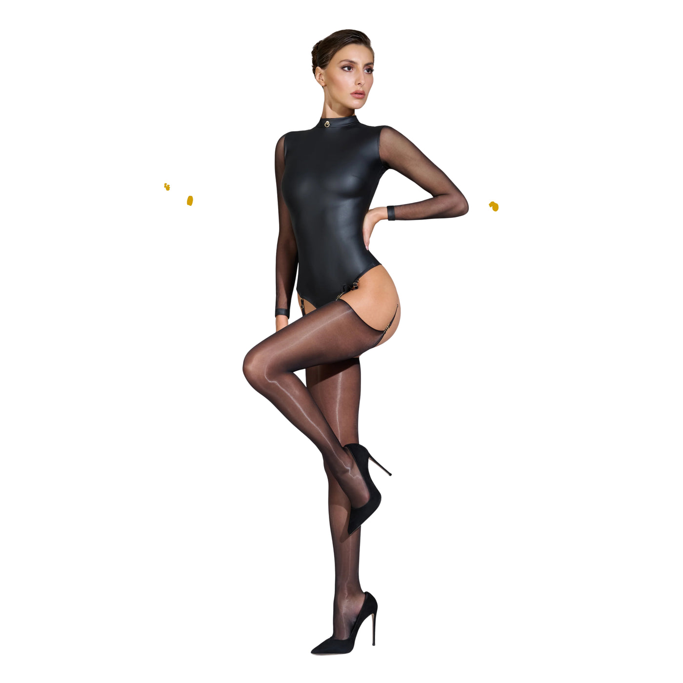 MAISON CLOSE - SHINY EFFECT STOCKINGS 20DEN