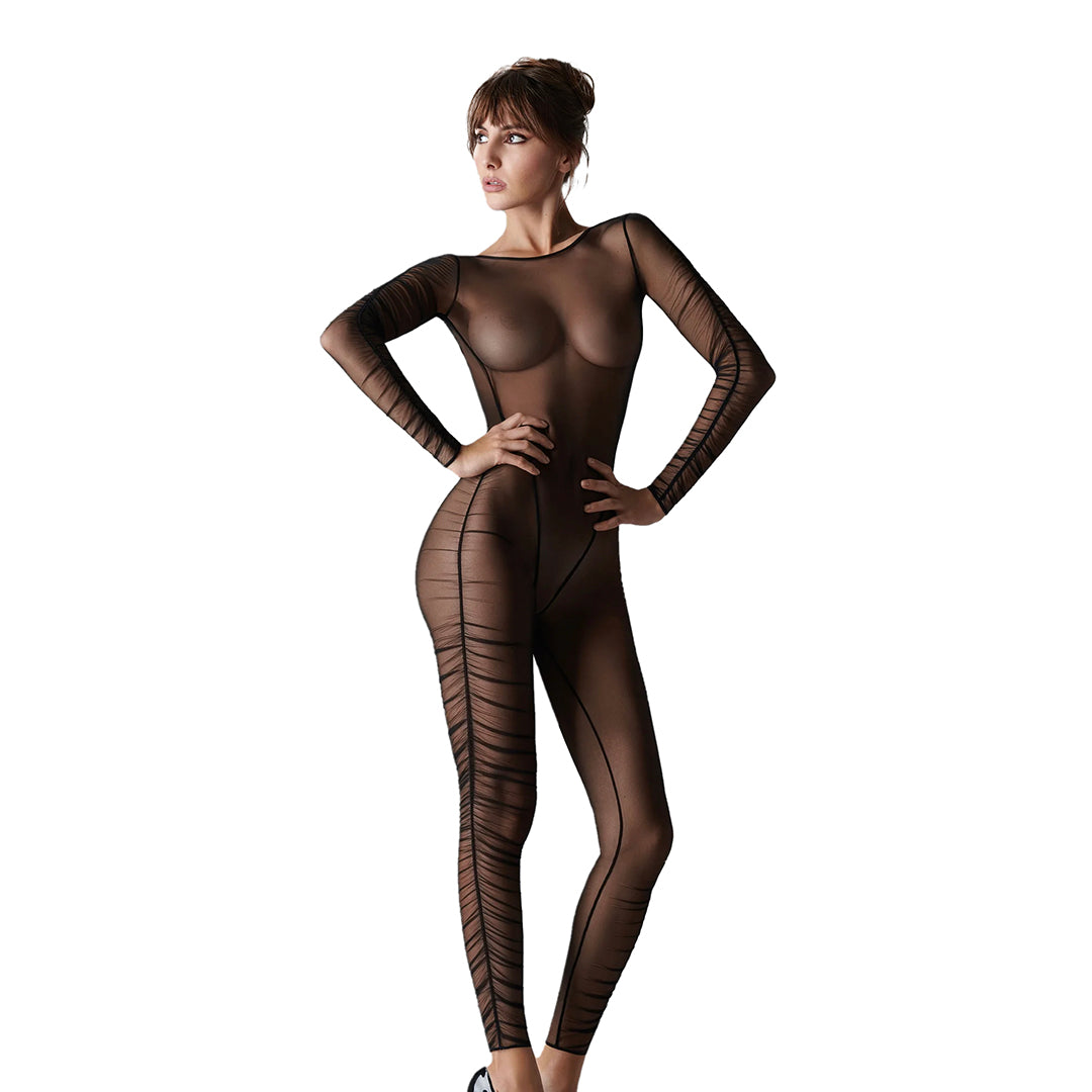 MAISON CLOSE - NUIT FAUVE CATSUIT IN TULLE